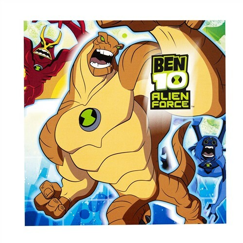 Ben 10 Alien Force Large Napkins / Serviettes (Pack of 16)