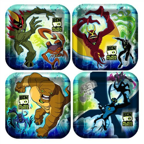 Ben 10 Alien Force Small Paper Plates (Pack of 8)