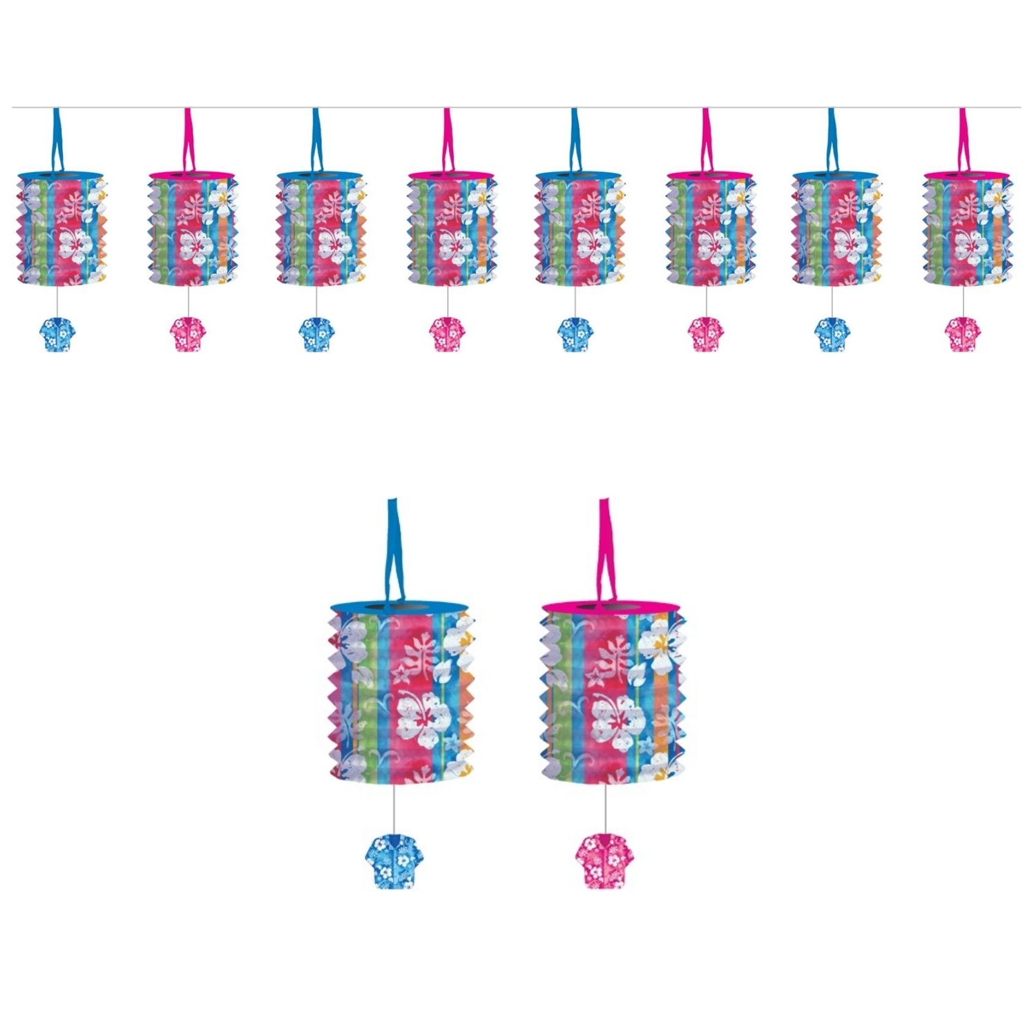 Bahama Breeze Paper Lantern Garland