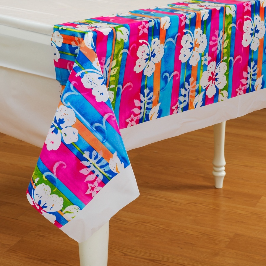 Bahama Breeze Plastic Tablecloth