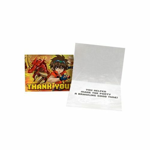 Bakugan Party Thank You Cards (Pack of 8)