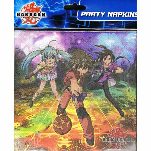 Bakugan Large Napkins / Serviettes (Pack of 12)