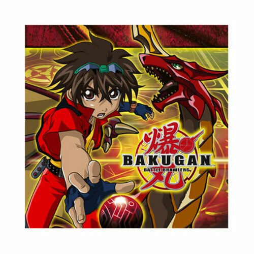Bakugan Small Napkins / Serviettes (Pack of 16)