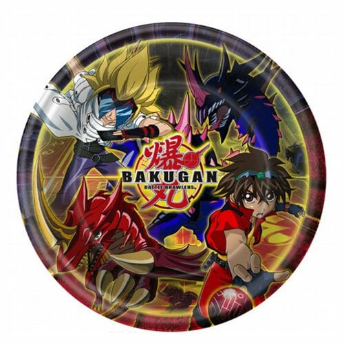 Bakugan Small Paper Plates (Pack of 8)