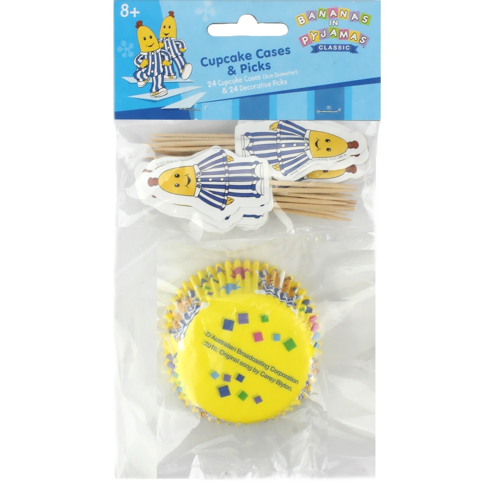 Bananas in Pyjamas Cupcake Decorating Kit (Set of 24)