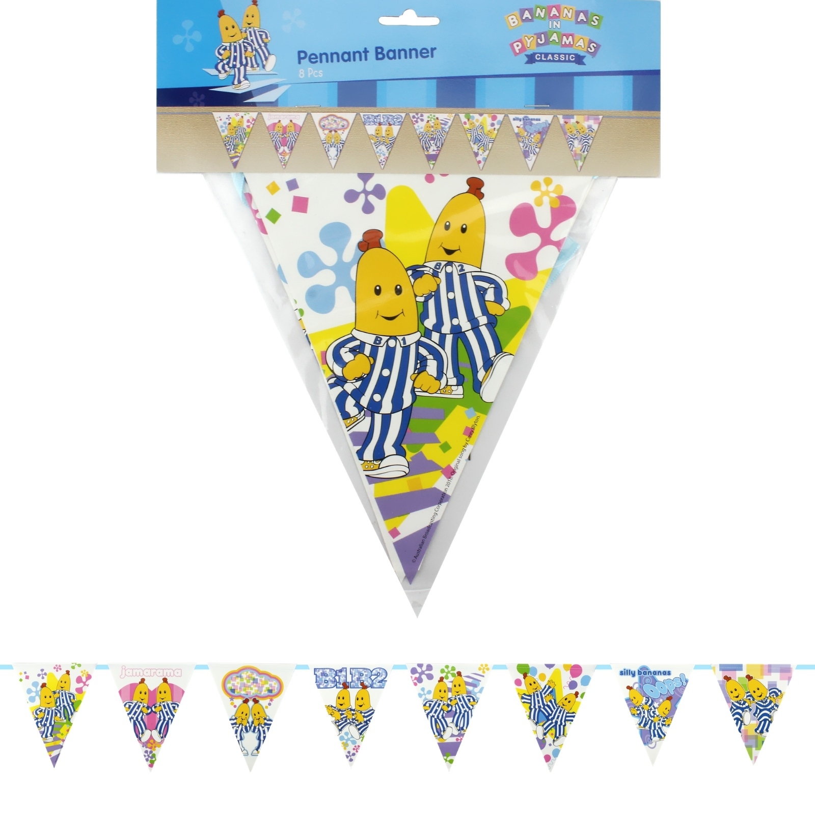 Bananas in Pyjamas Flag Banner 