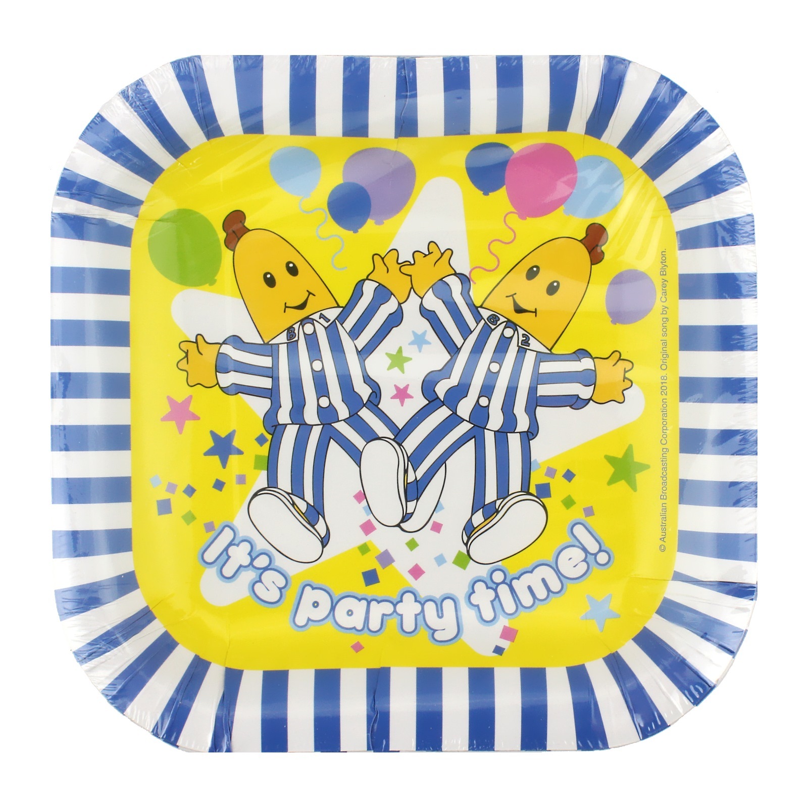 Bananas in Pyjamas Small Paper Plates (Pack of 8)