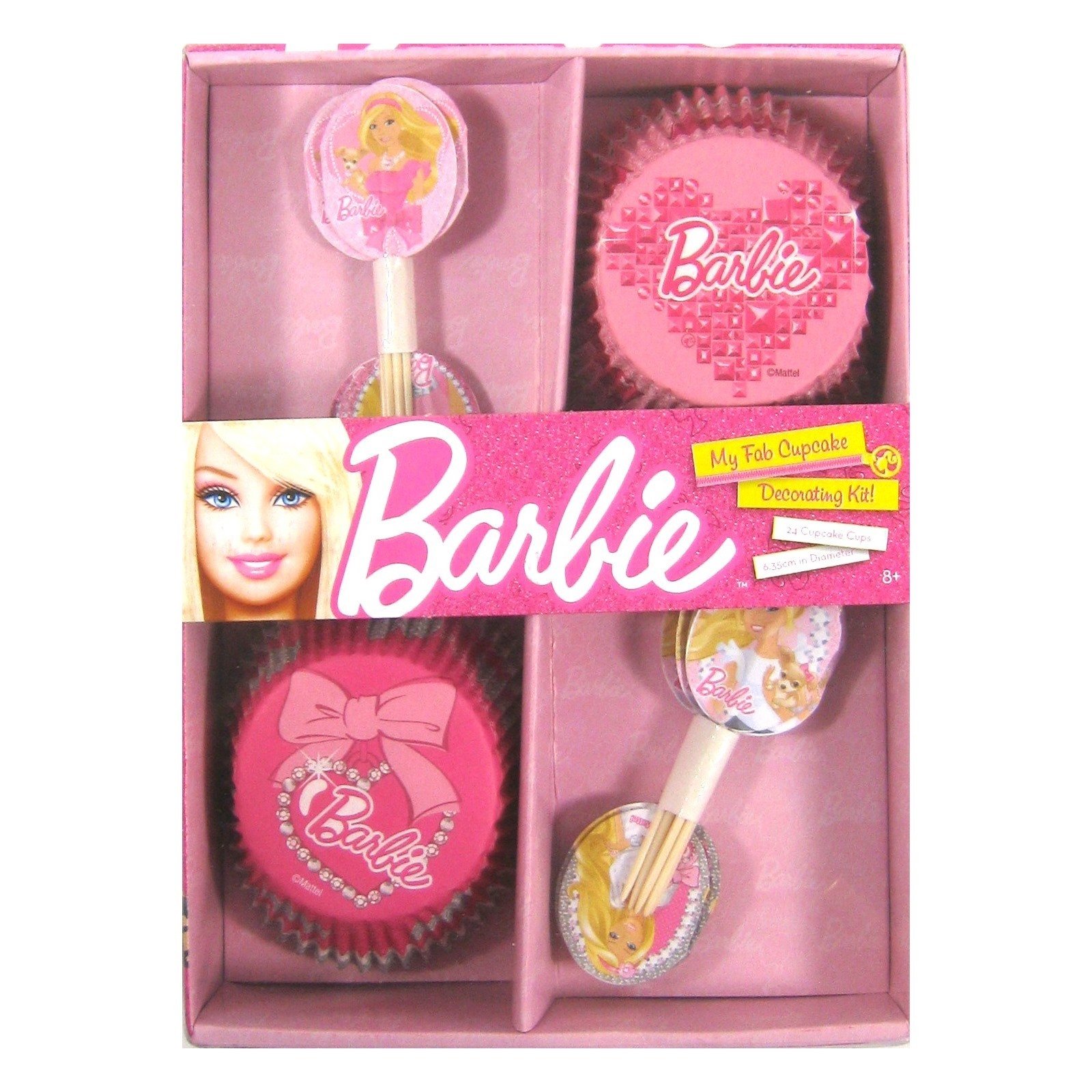 Barbie Cupcake Decorating Kit (Set of 24)