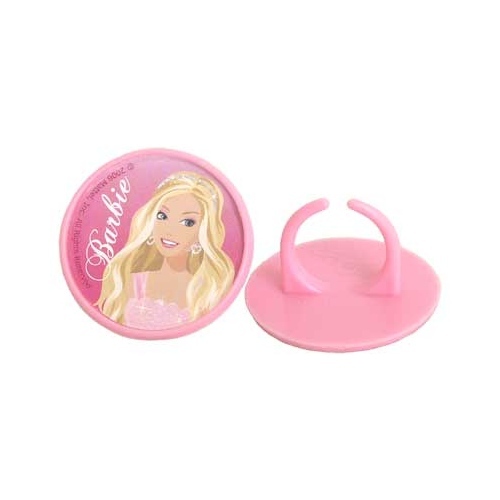 Barbie Cupcake Rings (Pack of 10)