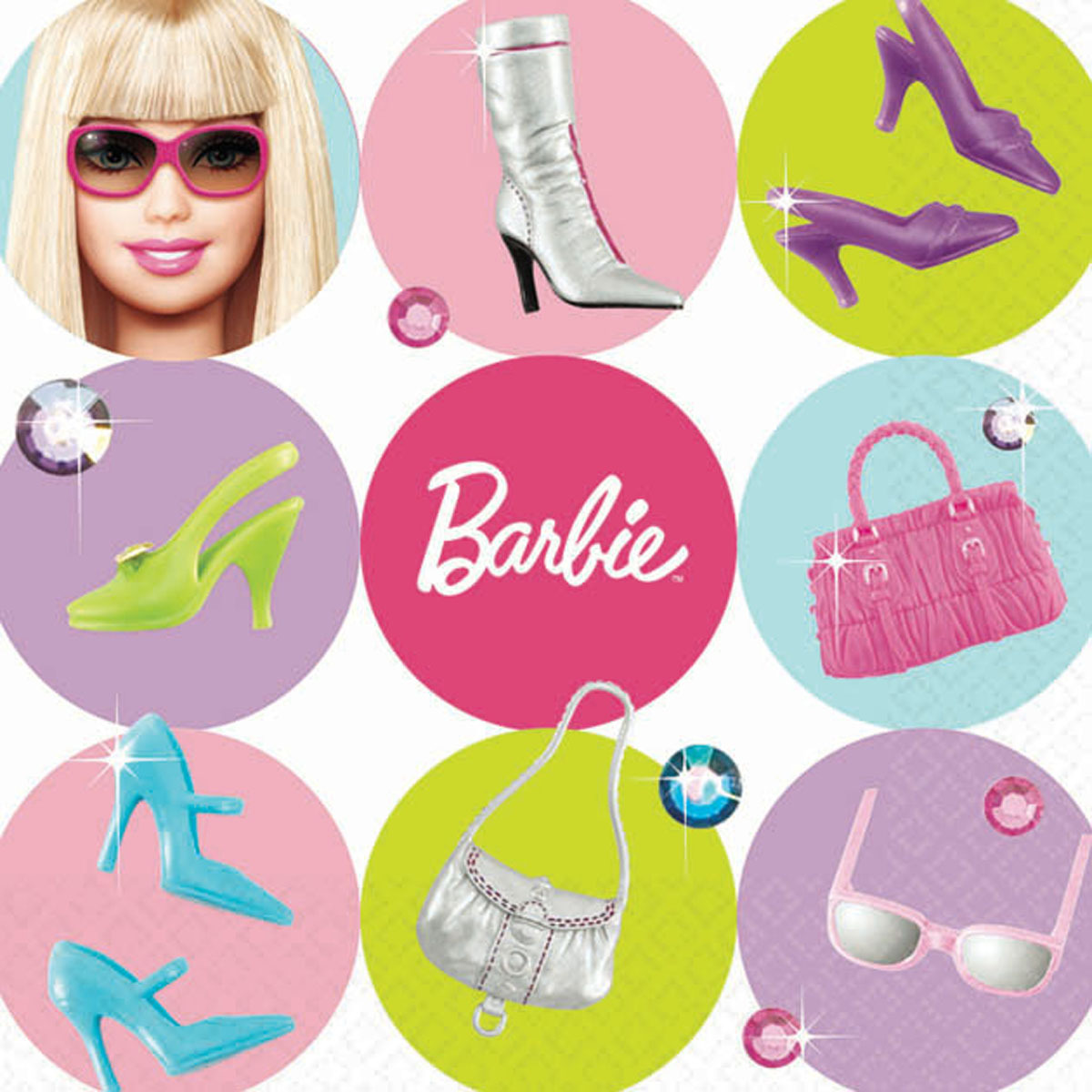 Barbie Small Napkins / Serviettes (Pack of 16)