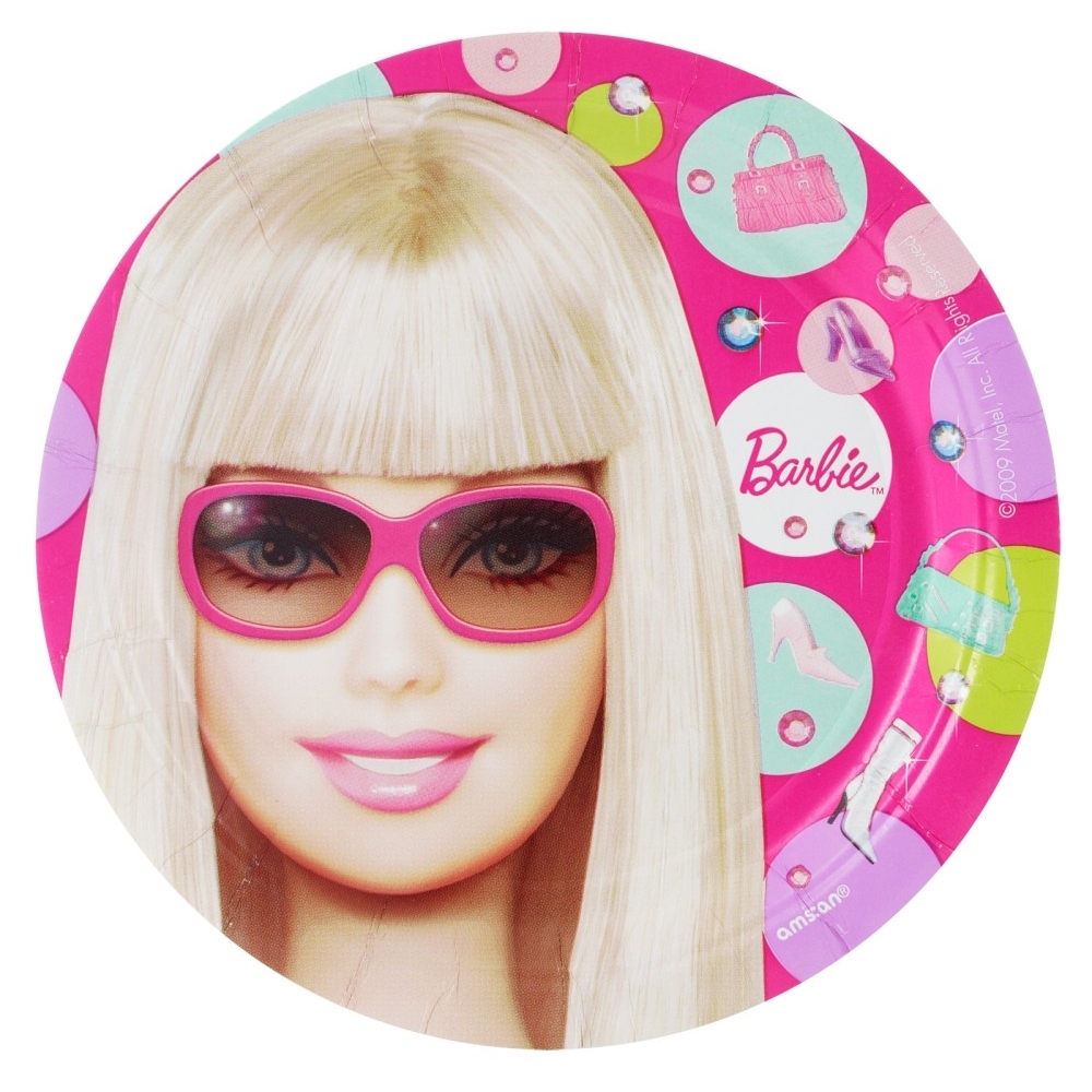 Barbie Doll'd Up Small Paper Plates (Pack of 8)