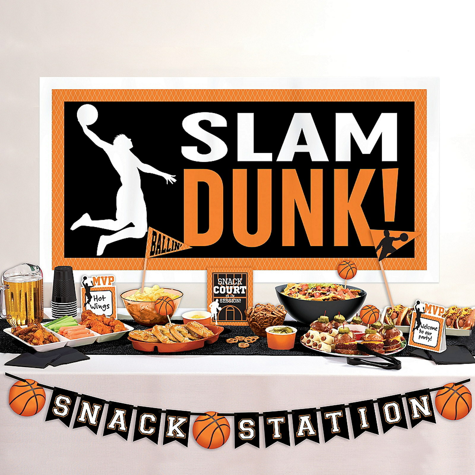 Nothin' But Net Basketball Buffet Decorating Kit