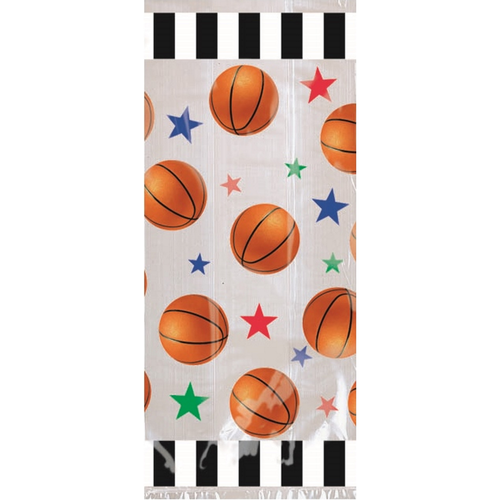 Basketball Plastic Lolly/Treat Party Bags (Pack of 20)