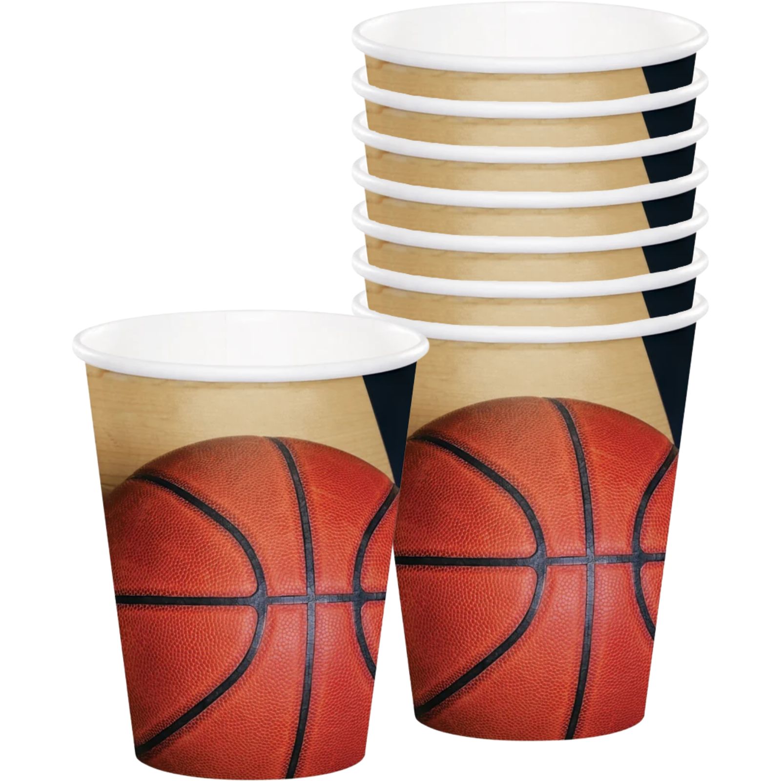 Basketball Fanatic Paper Cups (Pack of 8)
