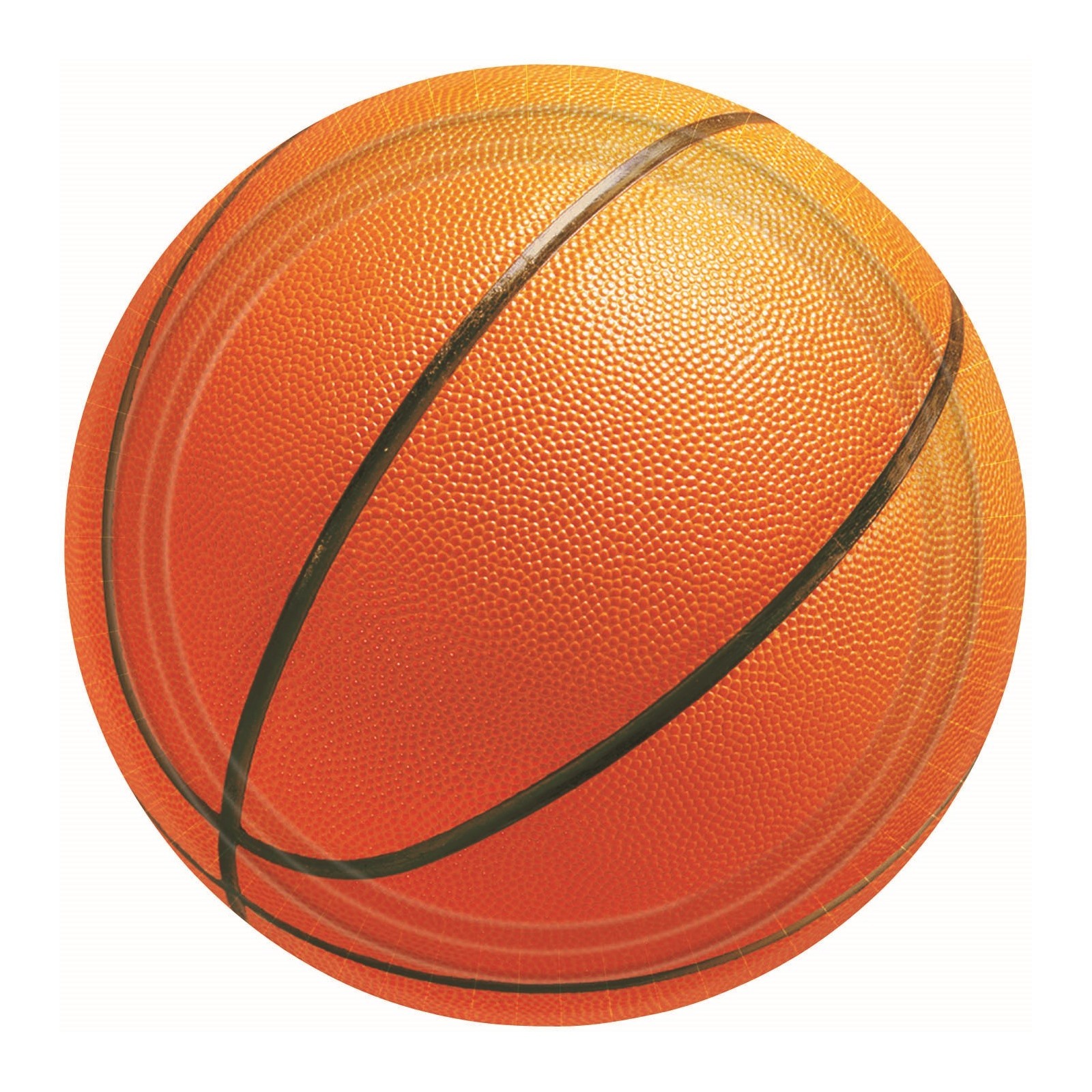 Basketball Small Paper Plates (Pack of 8)