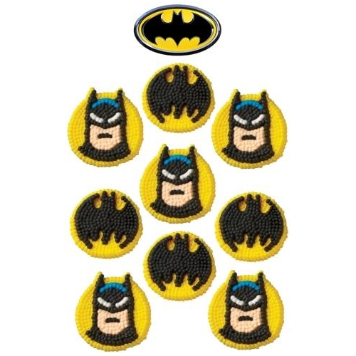 Batman Edible Icing Decorations (Pack of 9)