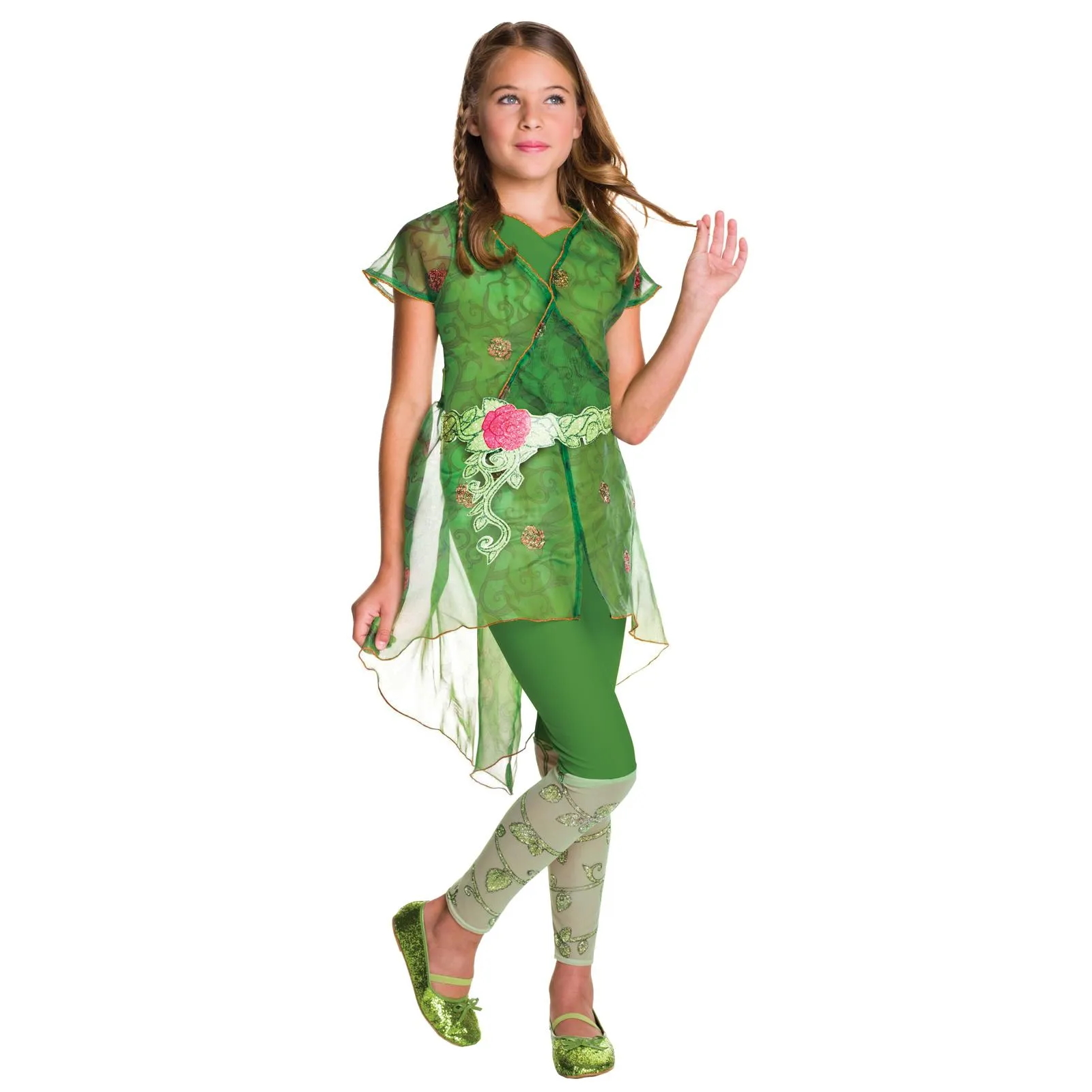 DC Superhero Girls Poison Ivy Deluxe Child Costume Medium