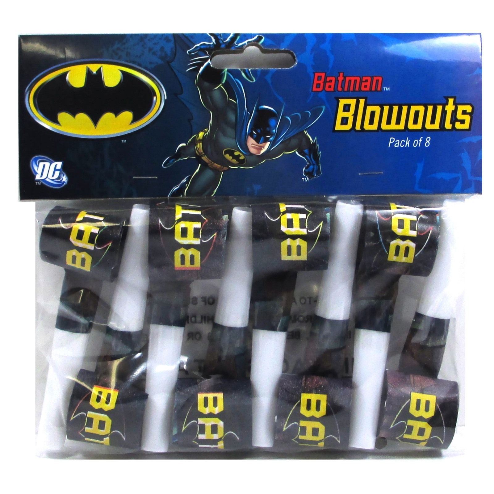 Batman Party Blowers (Pack of 8)