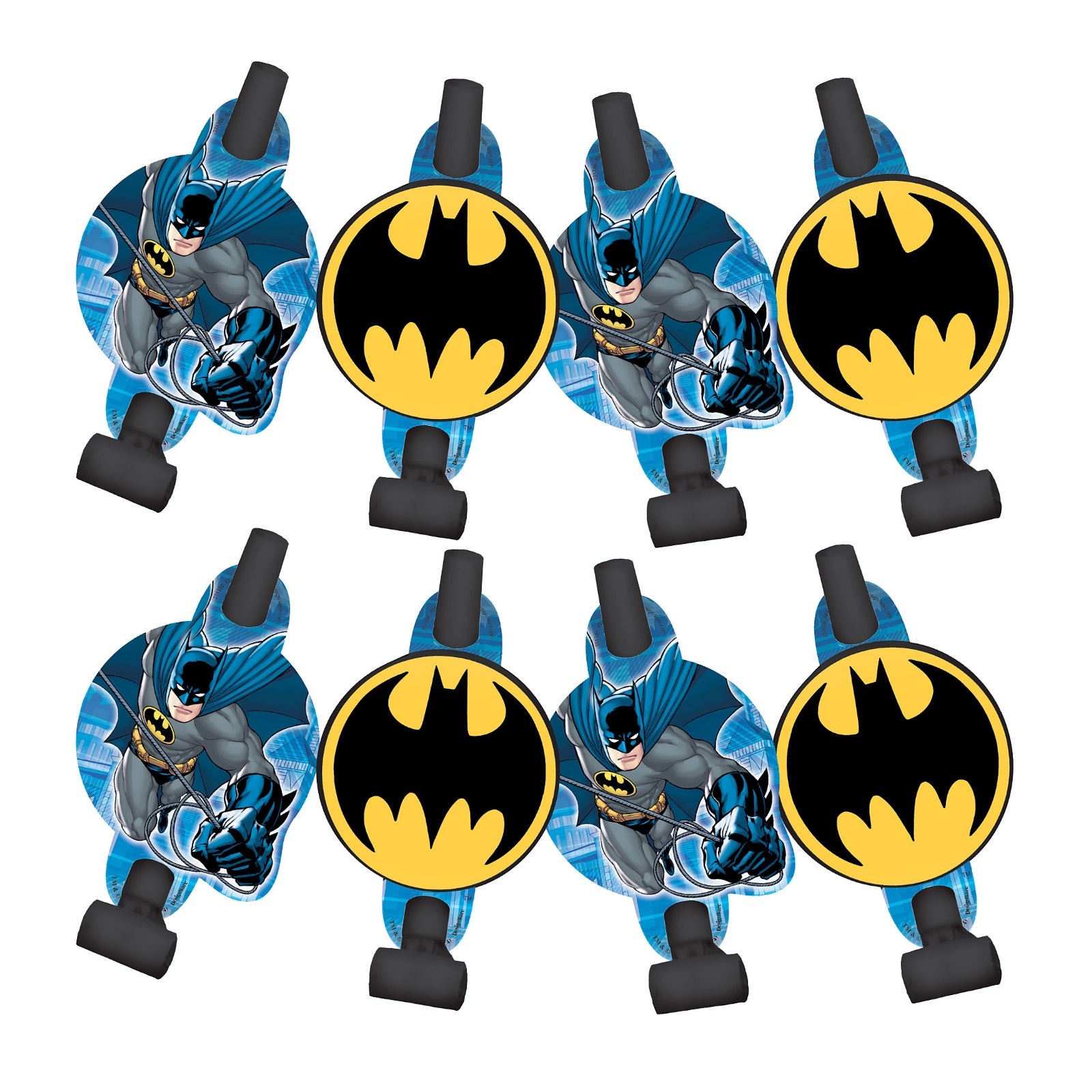 Batman Party Blowers (Pack of 8)