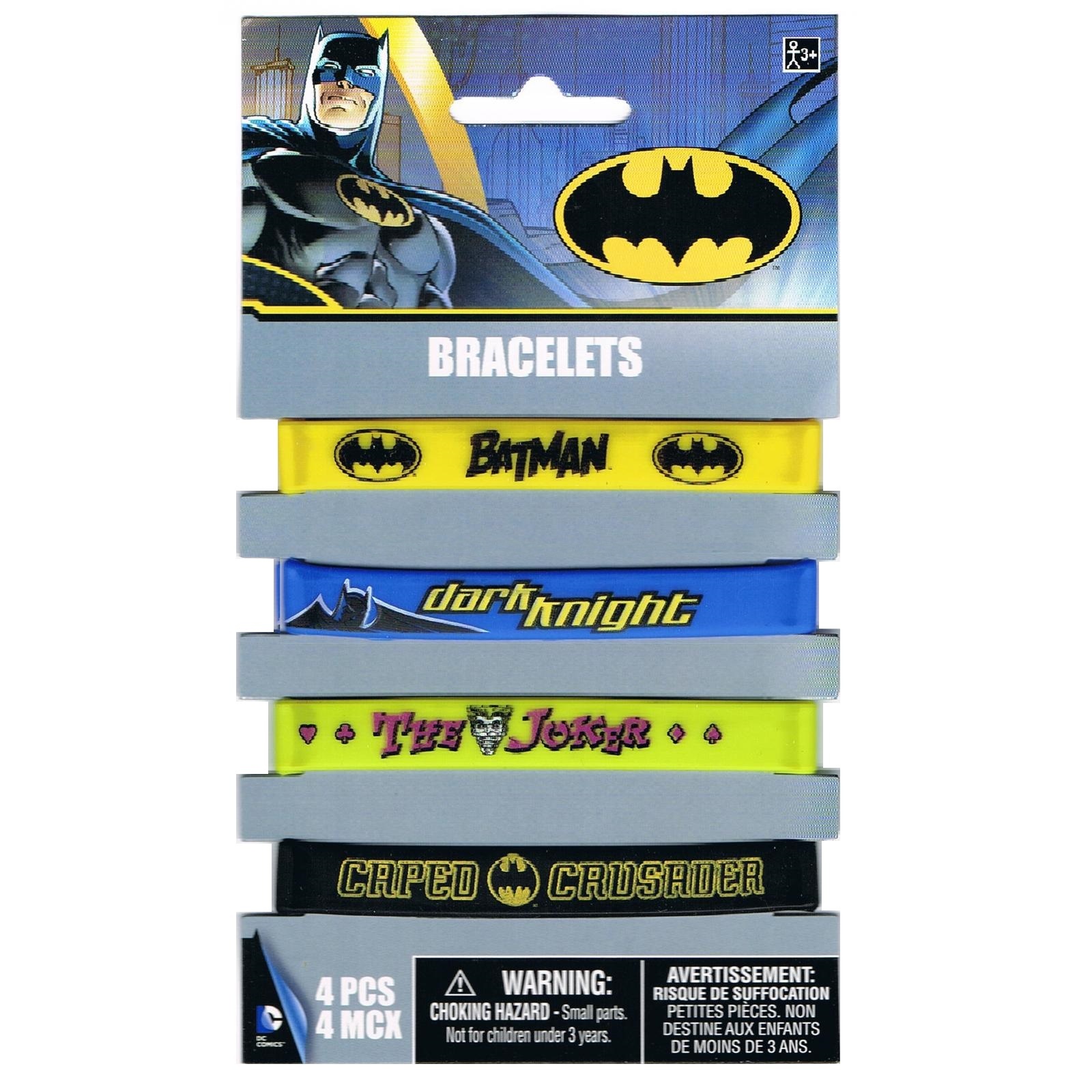Batman Wristbands (Pack of 4)