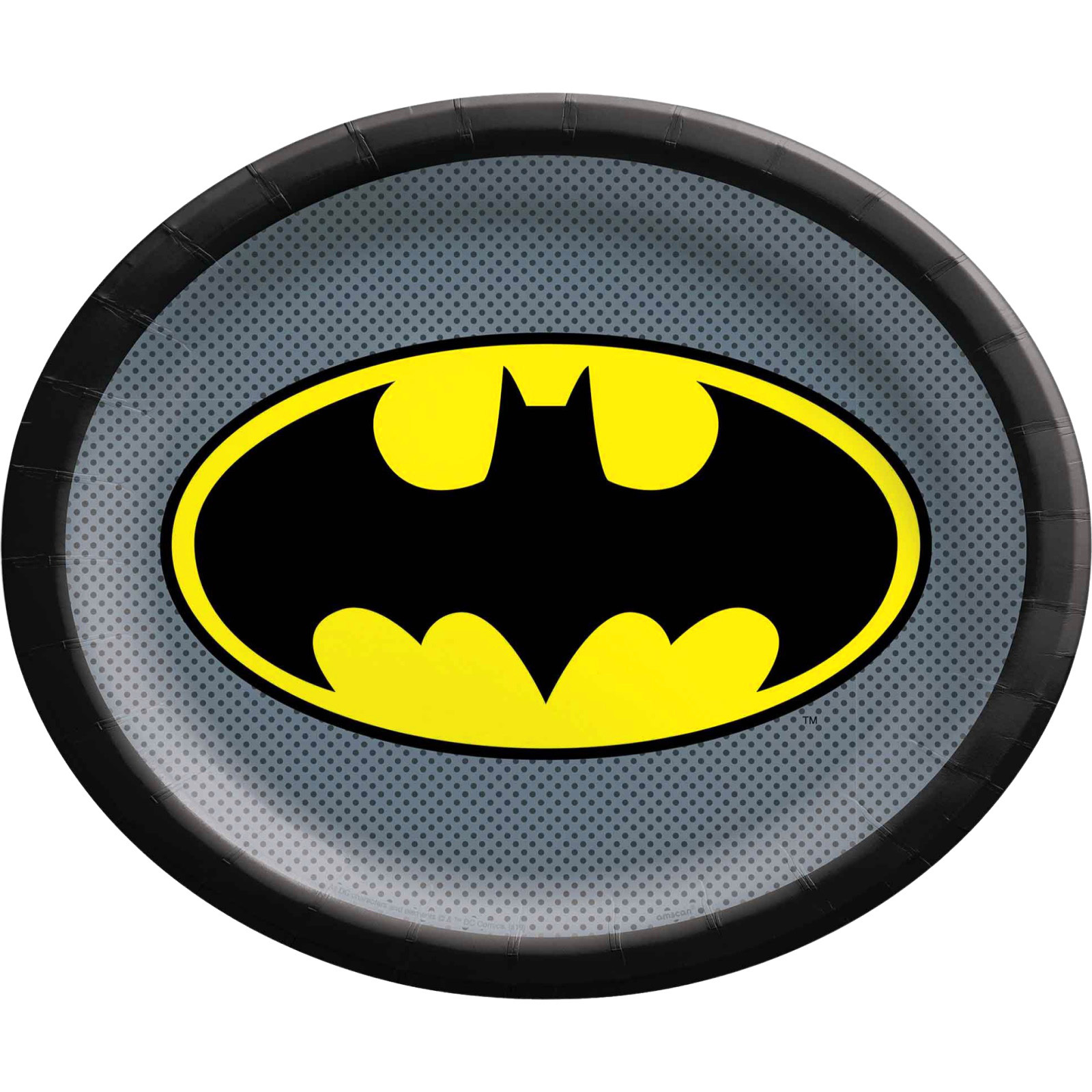 Batman Heroes Unite Large Oval Paper Plates (Pack of 8)