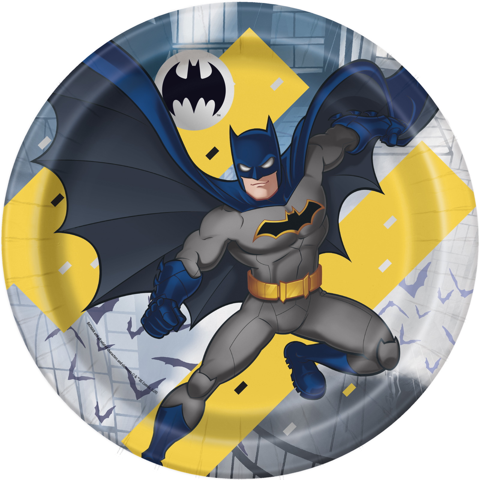 Batman Large Paper Plates (Pack of 8)