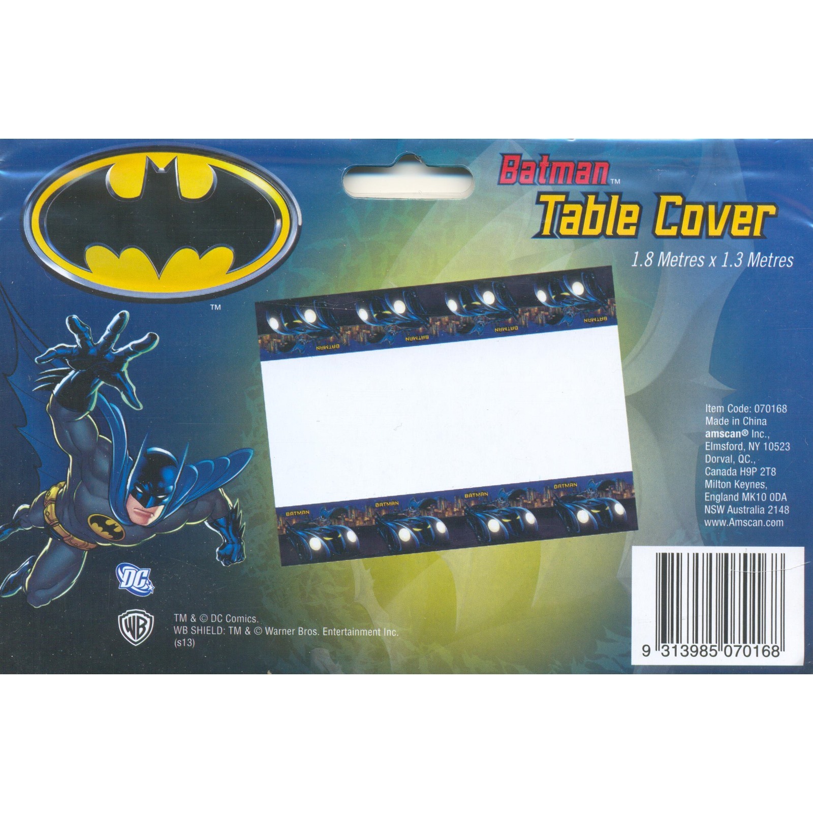 Batman Plastic Tablecloth