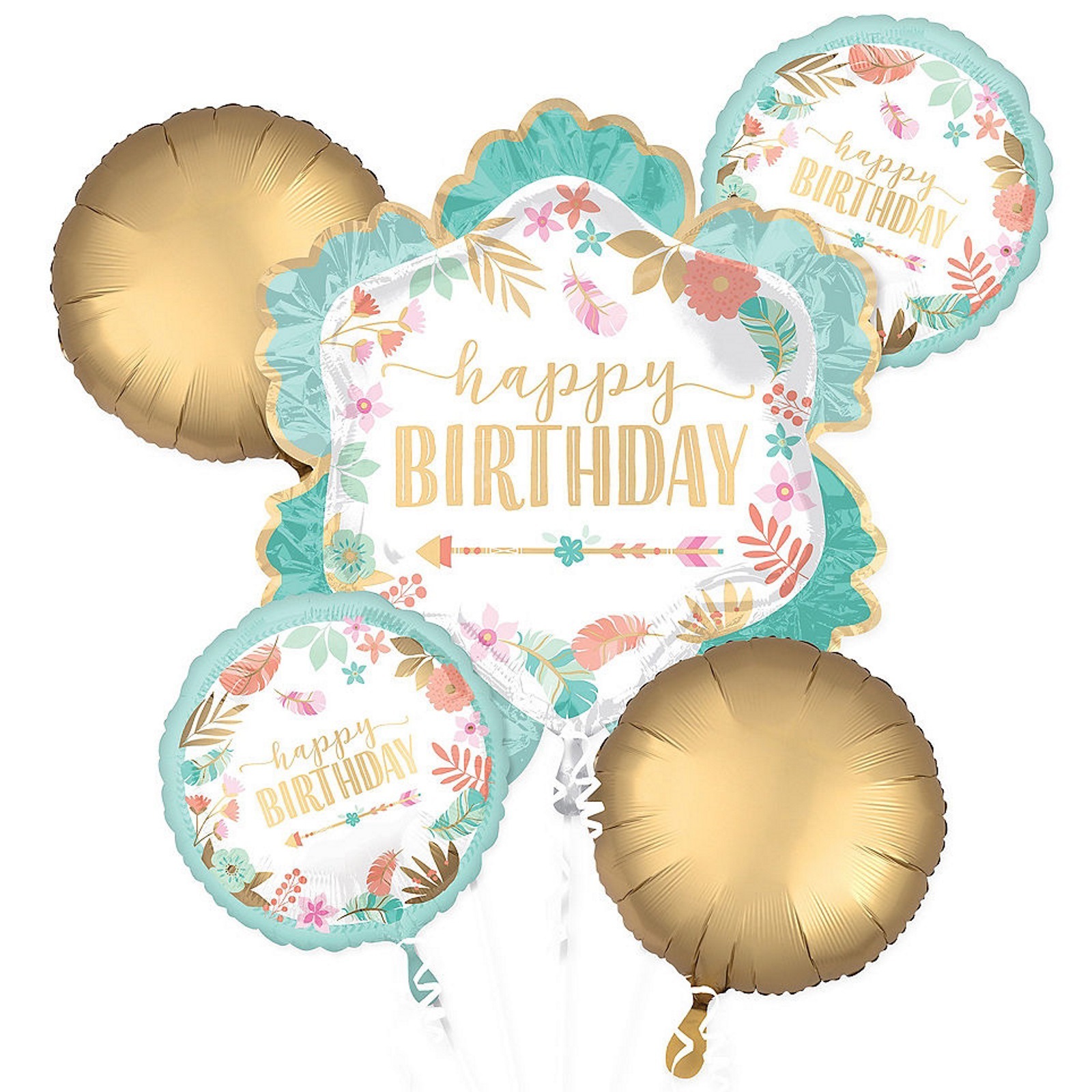 Boho Birthday Girl Balloon Bouquet