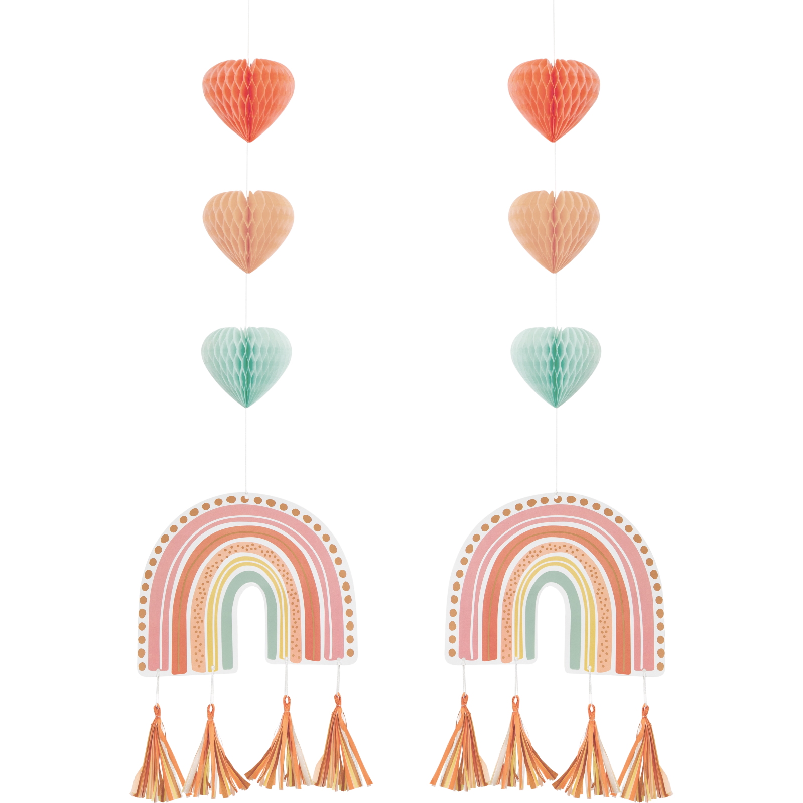 Boho Rainbow Hanging Decorations (Pack of 2)