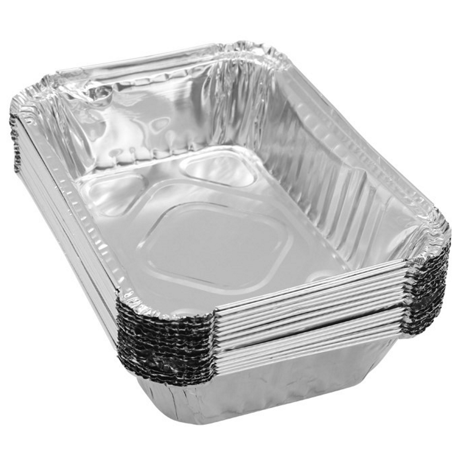 Foil Trays With Lids 22cm x 15cm x 5cm (Pack of 15) Discount Party