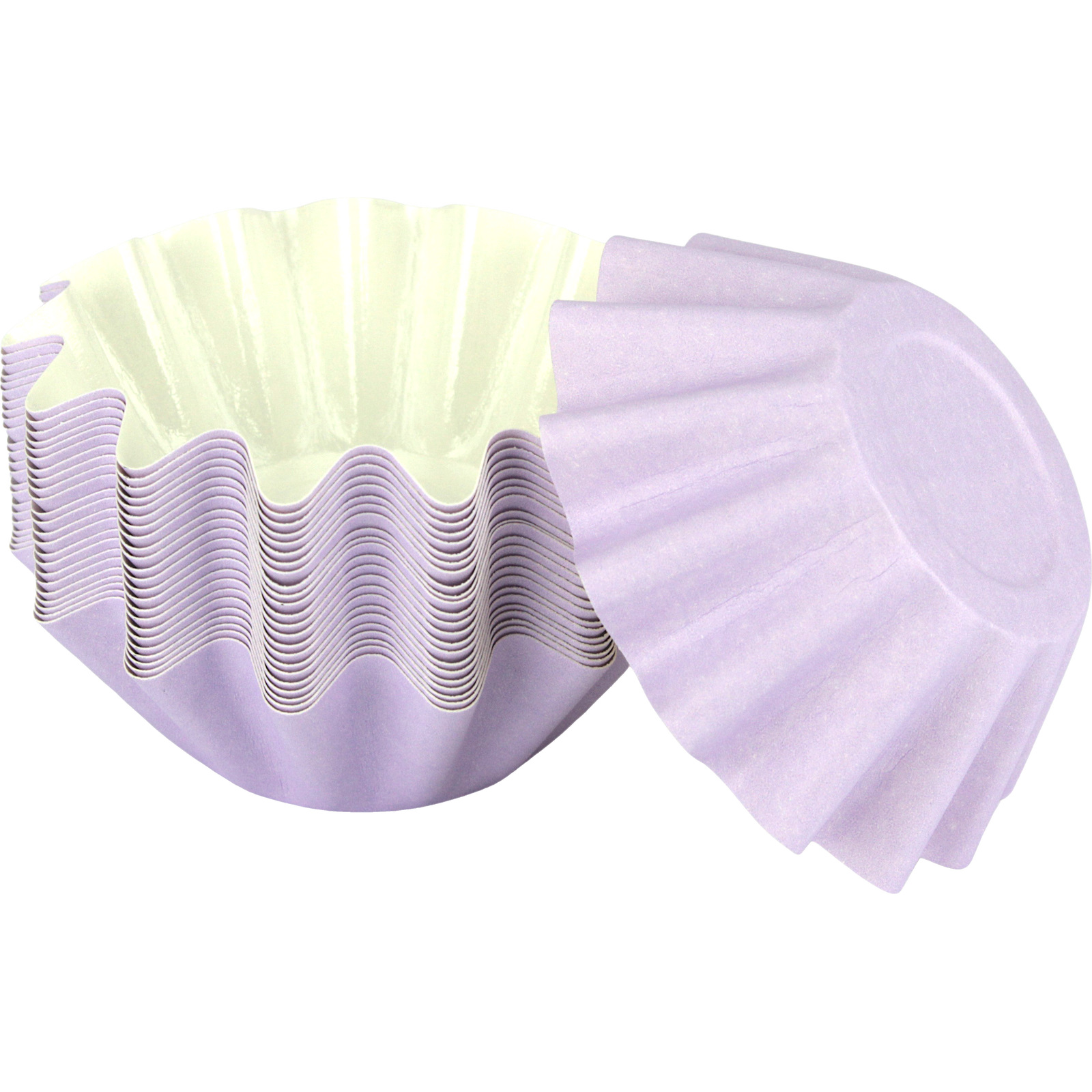 Papyrus & Co Matte Pastel Lilac Bloom Baking Cups (Pack of 24)