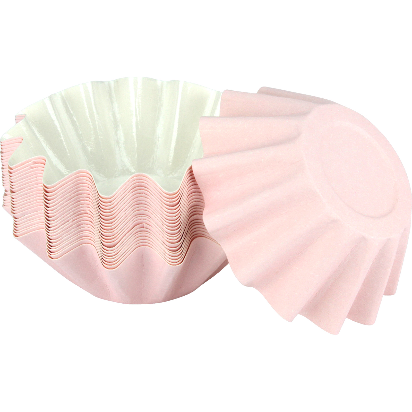 Papyrus & Co Matte Pastel Pink Bloom Baking Cups (Pack of 24)
