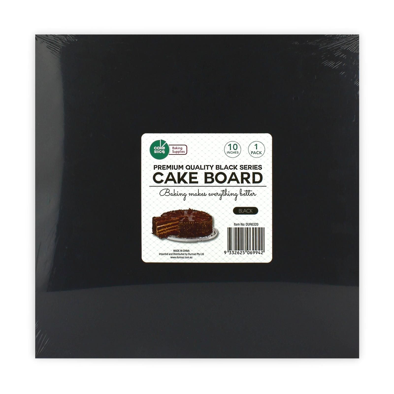 Square Black Cake Board 25cm