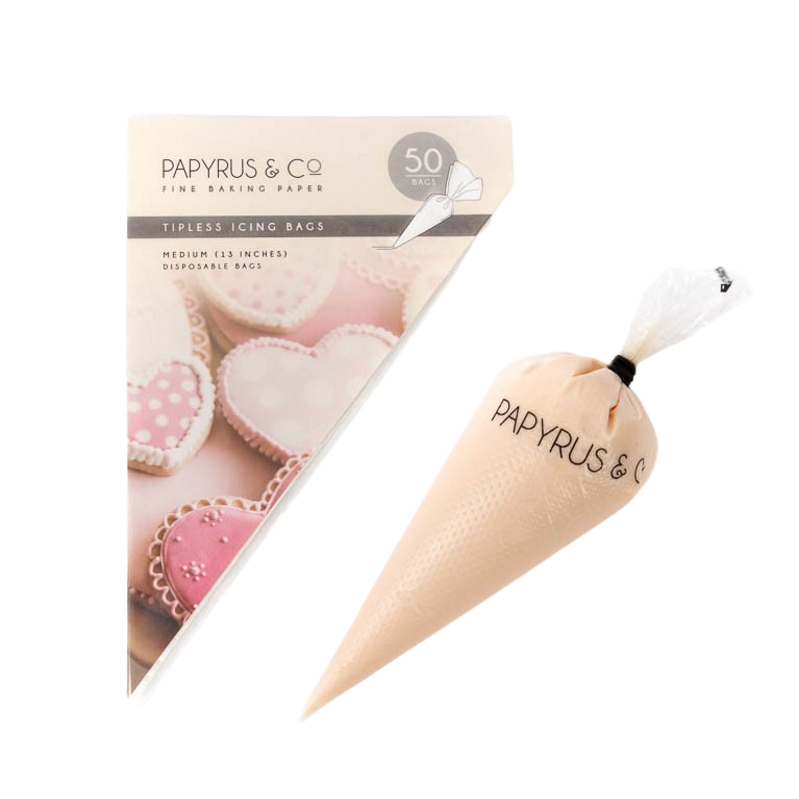 Papyrus Medium Tipless Disposable Icing Bags 30cm (Pack of 50) 