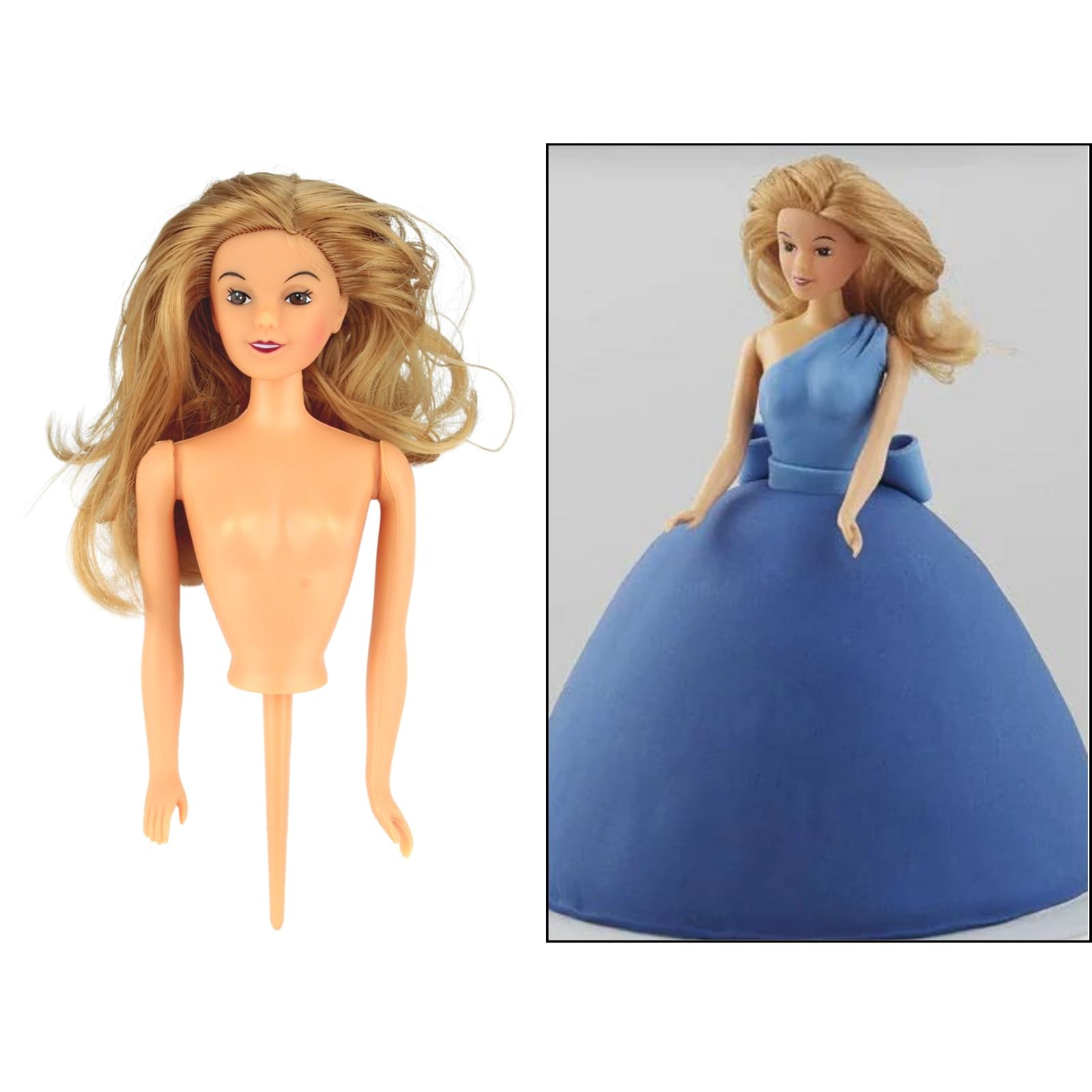 Dolly Varden Blonde Hair Doll Cake Pick 