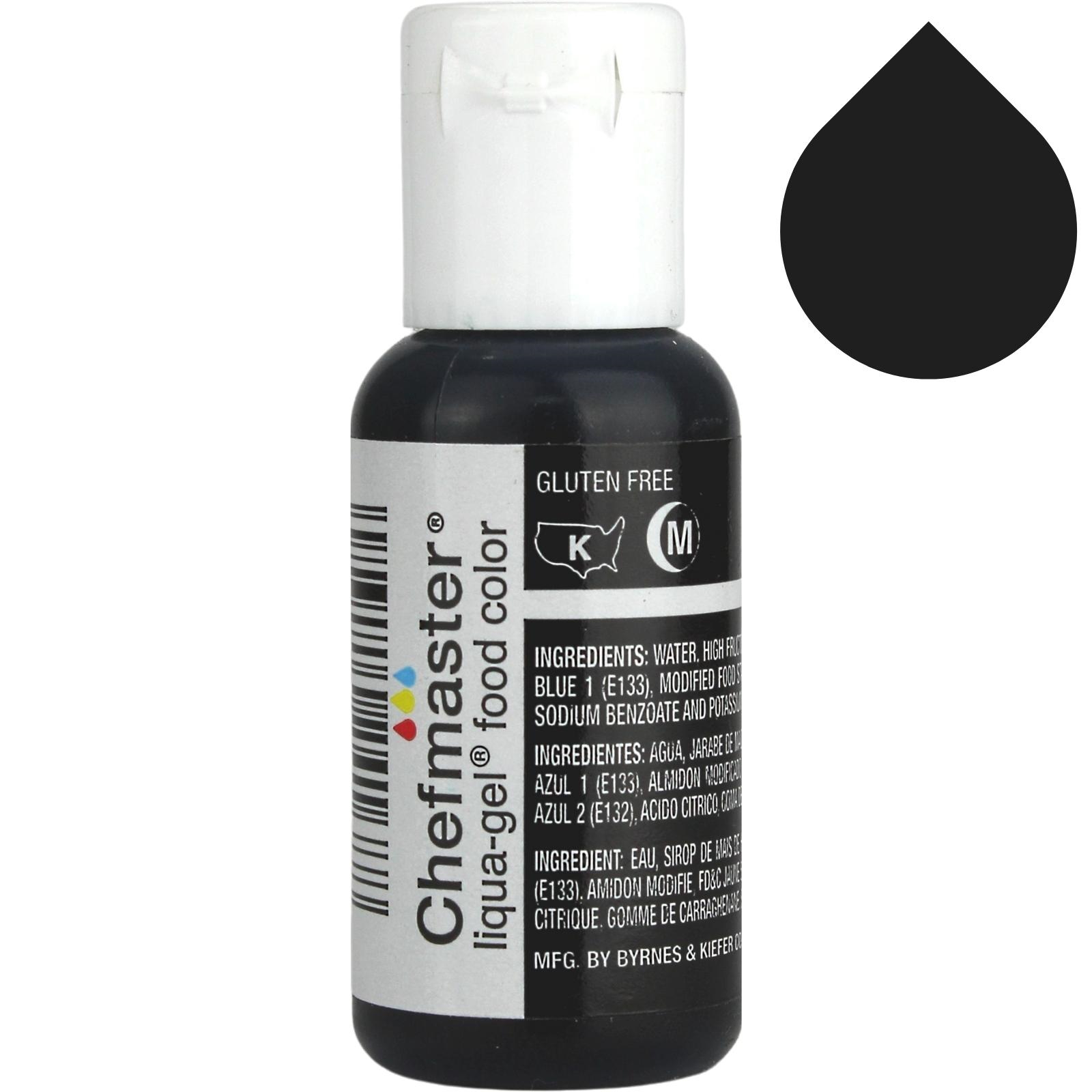 Coal Black Chefmaster Liqua Gel (20ml) 
