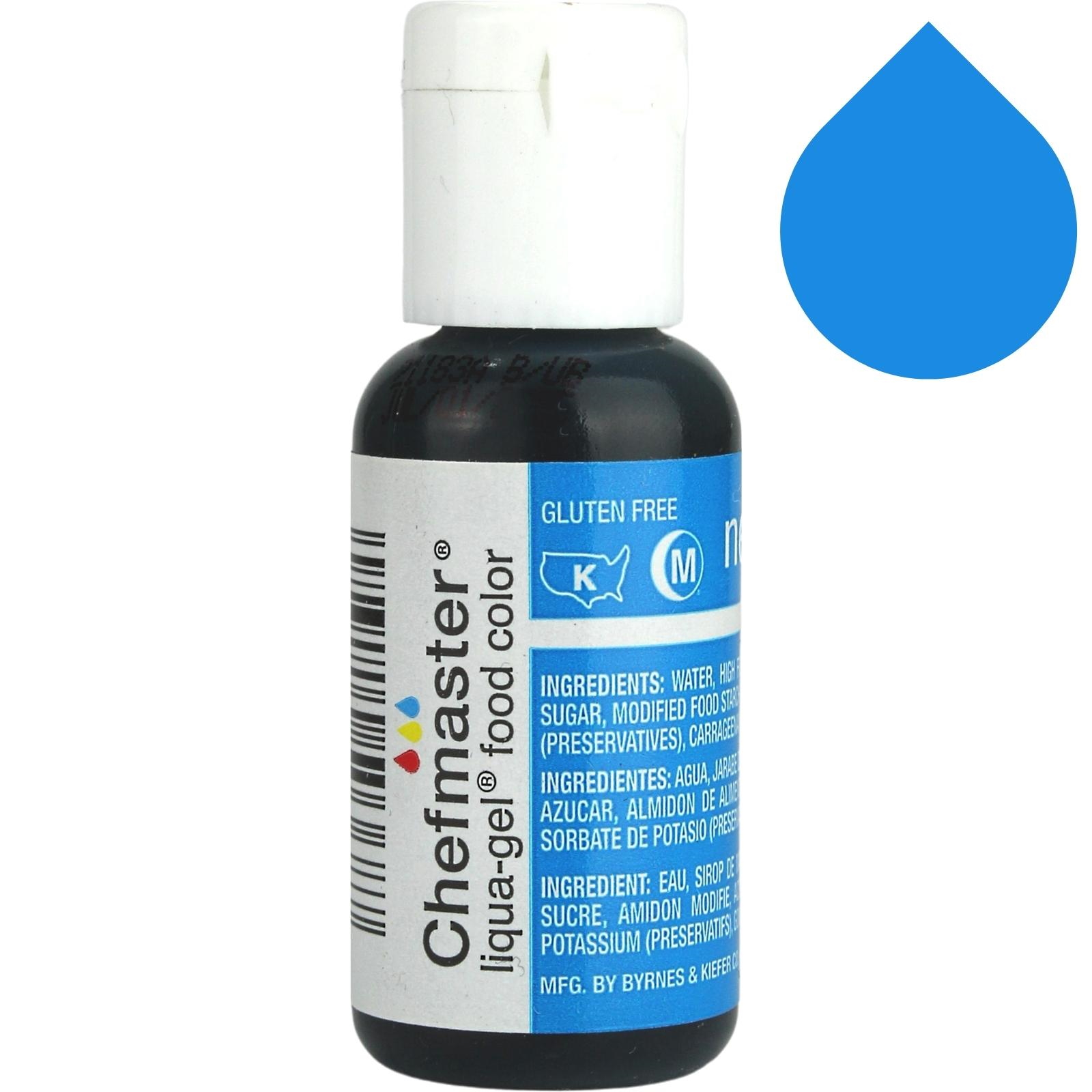 Neon Brite Blue Chefmaster Liqua Gel (20ml) 