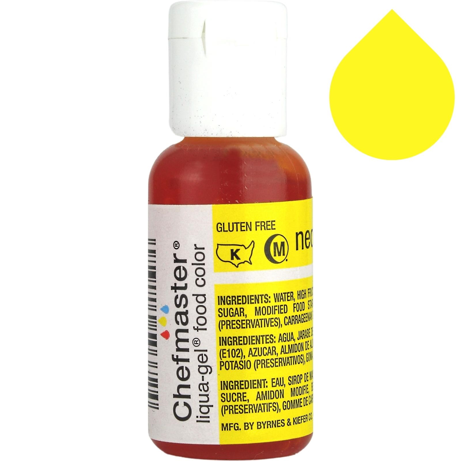 Neon Brite Yellow Chefmaster Liqua Gel (20ml)