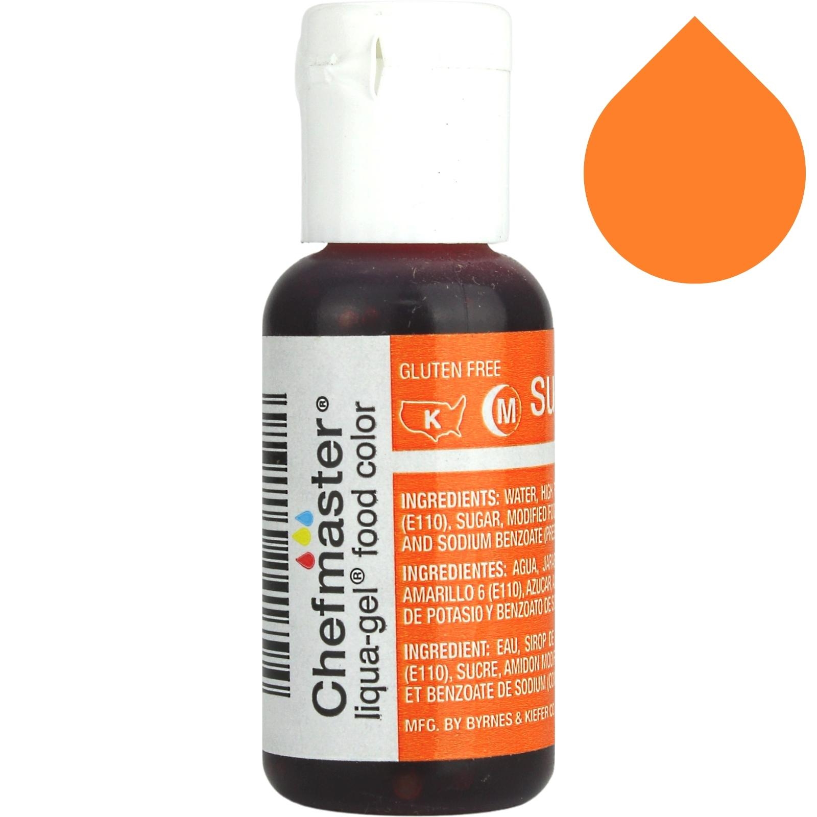 Sunset Orange Chefmaster Liqua Gel (20ml) 
