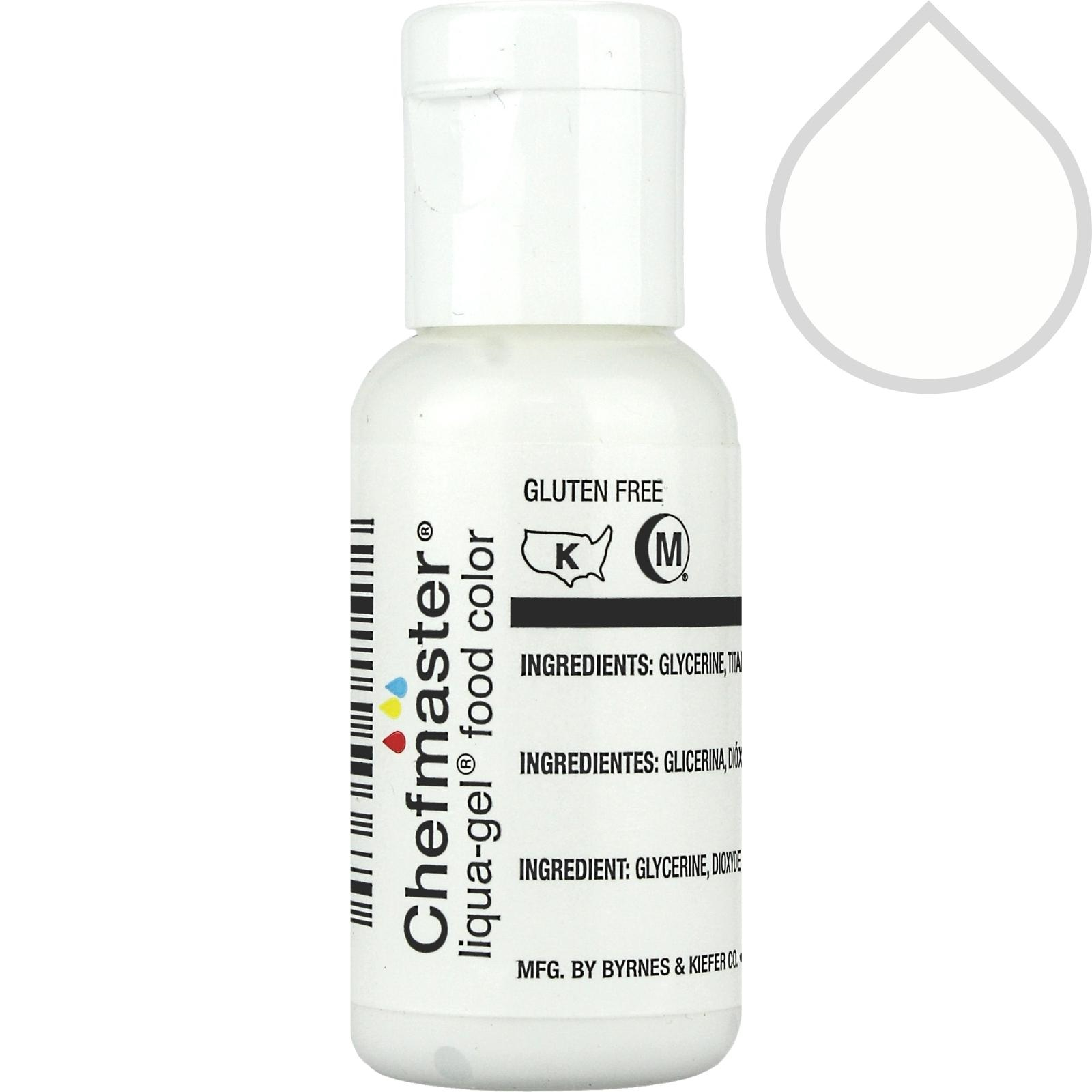 Bright White Chefmaster Liqua Gel (20ml) 