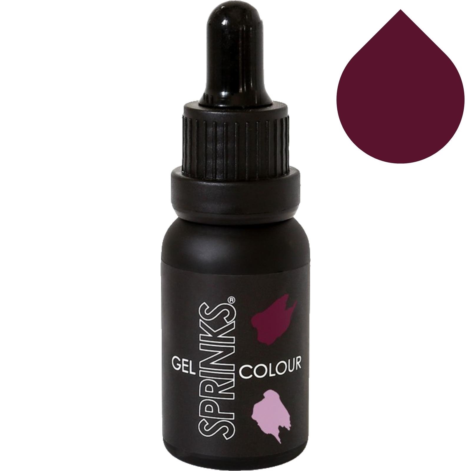 Sprinks Gel Colour Maroon