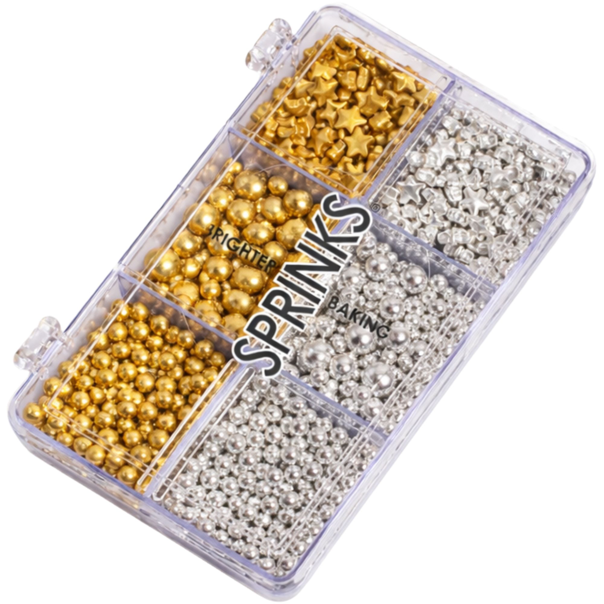 Sprinks Gold & Silver Metallic Sprinkles (95g) - Discount Party Supplies
