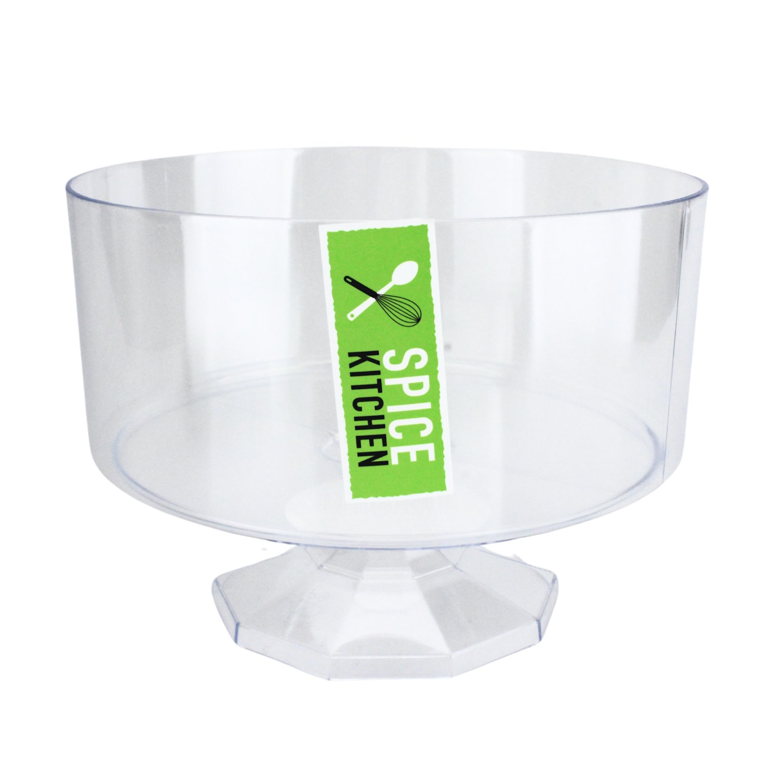 Clear Pedestal Plastic Bowl 15cm