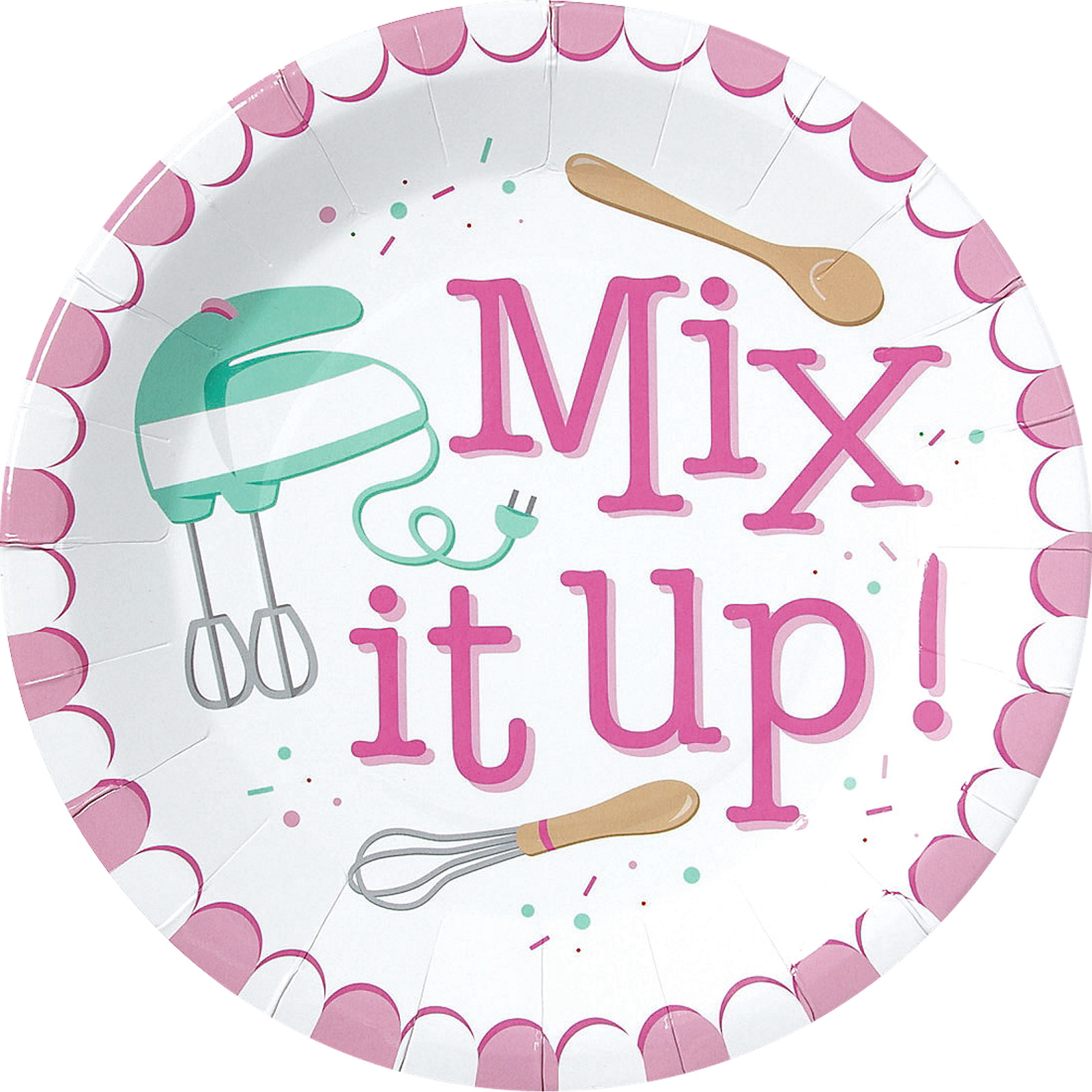 Baking Party Large Paper Plates (Pack of 8)