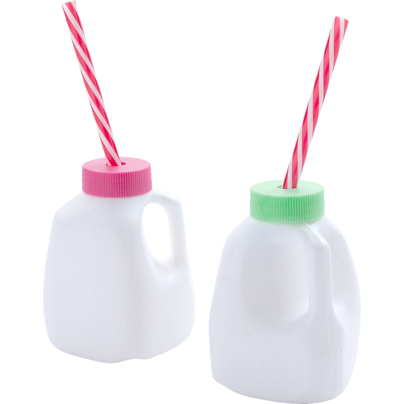 Retro Milk Bottle With Straw 177ml (1 Only)