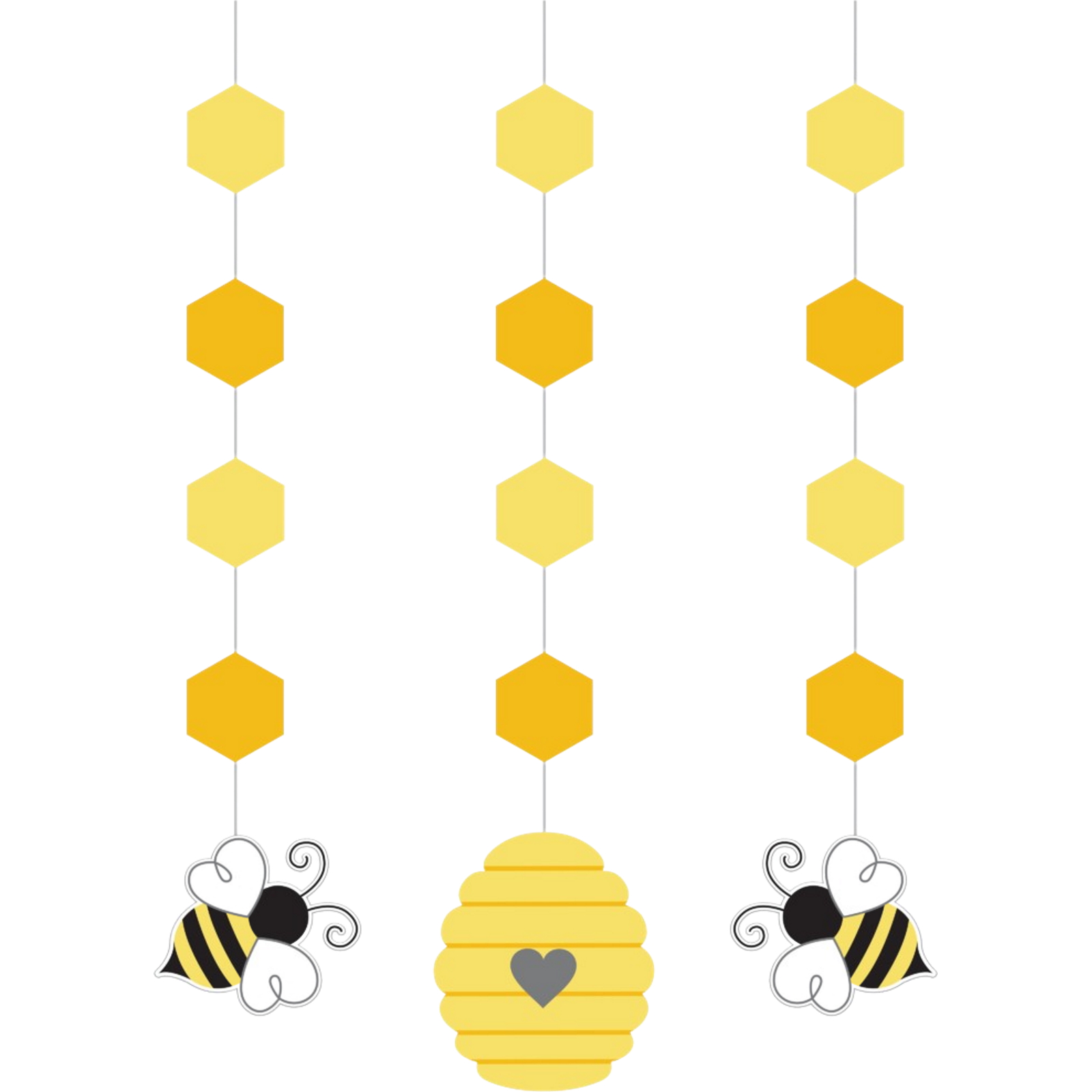 Bumblebee Hanging Decorations (Pack of 3)