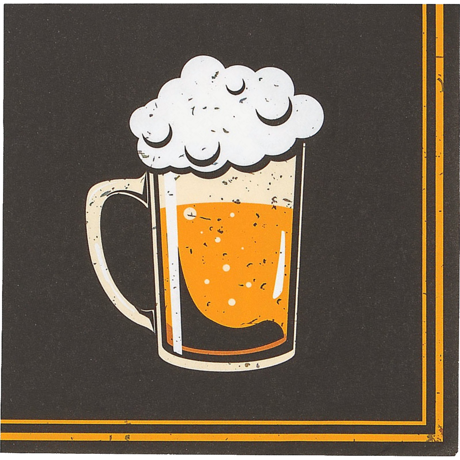 Cheers & Beers Large Napkins / Serviettes (Pack of 16)