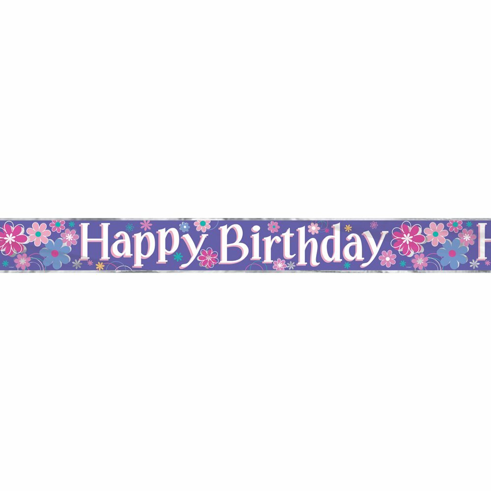 Birthday Blossom Happy Birthday Banner