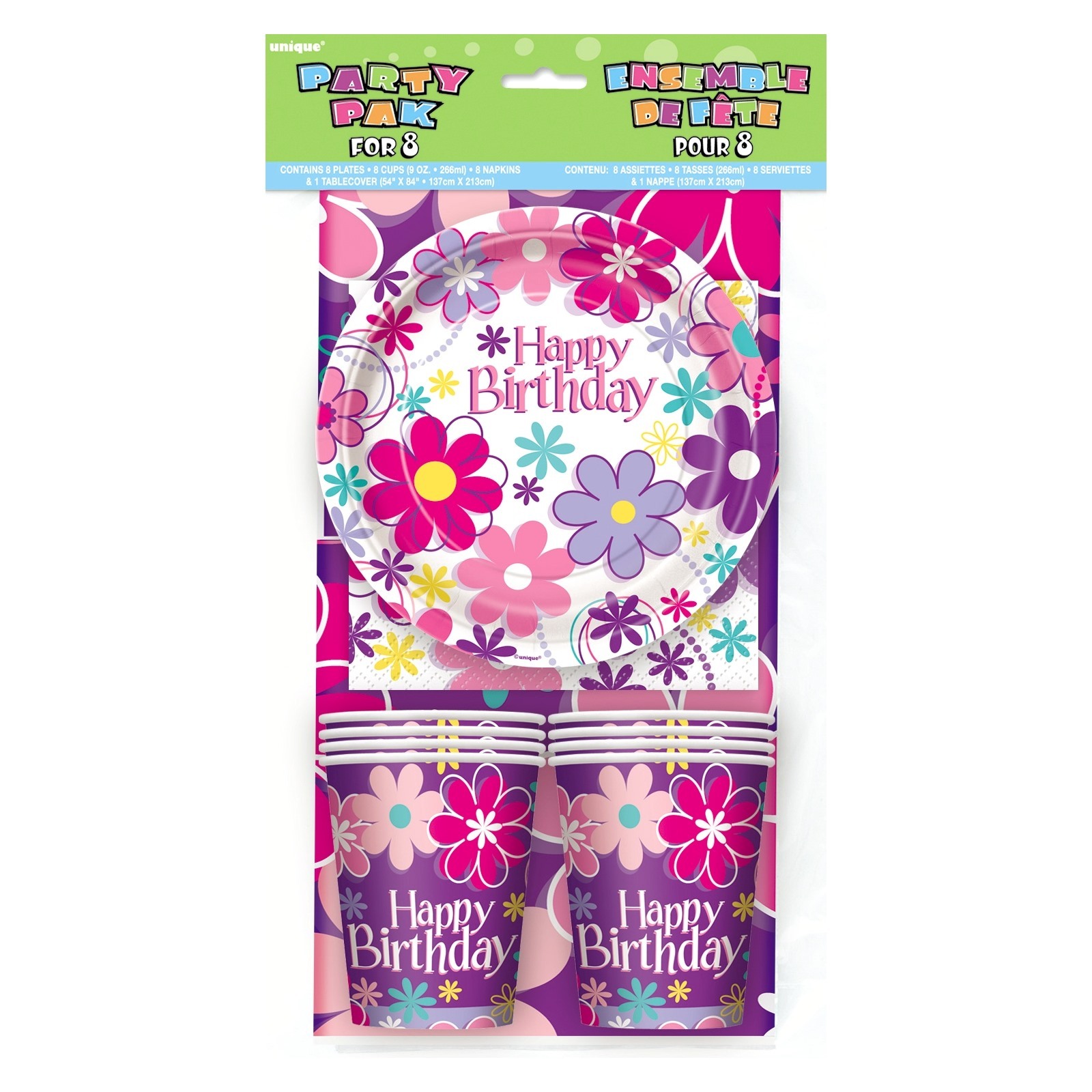 Birthday Blossom Party Pack (For 8 Guests)