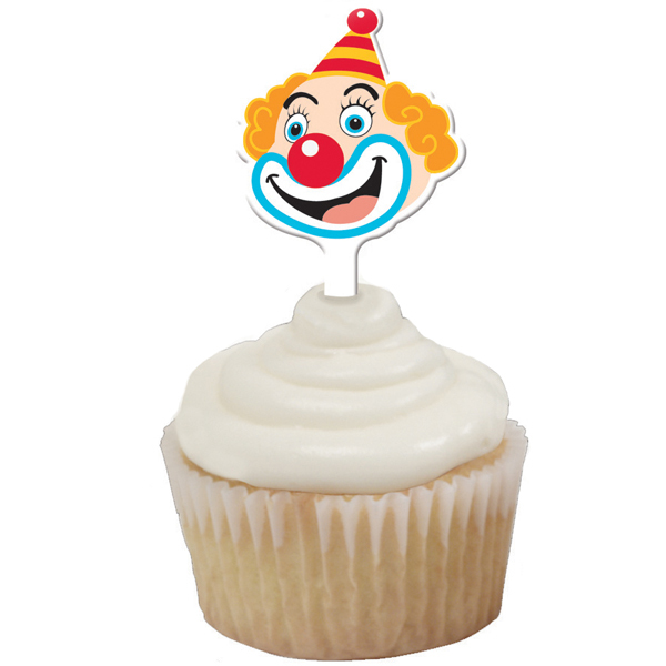 Big Top Birthday Cupcake Picks (Pack of 12)